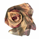 Natural Dyeing Chiffon Silk Scarf Mixed Color